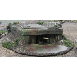 B027 Uncovered R679 155mm coastal casement with 155mm