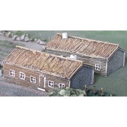 BA001 Timber Thatched House x2