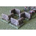 15-DI002 Stone Wall Corners (4 piece) 15mm Scale